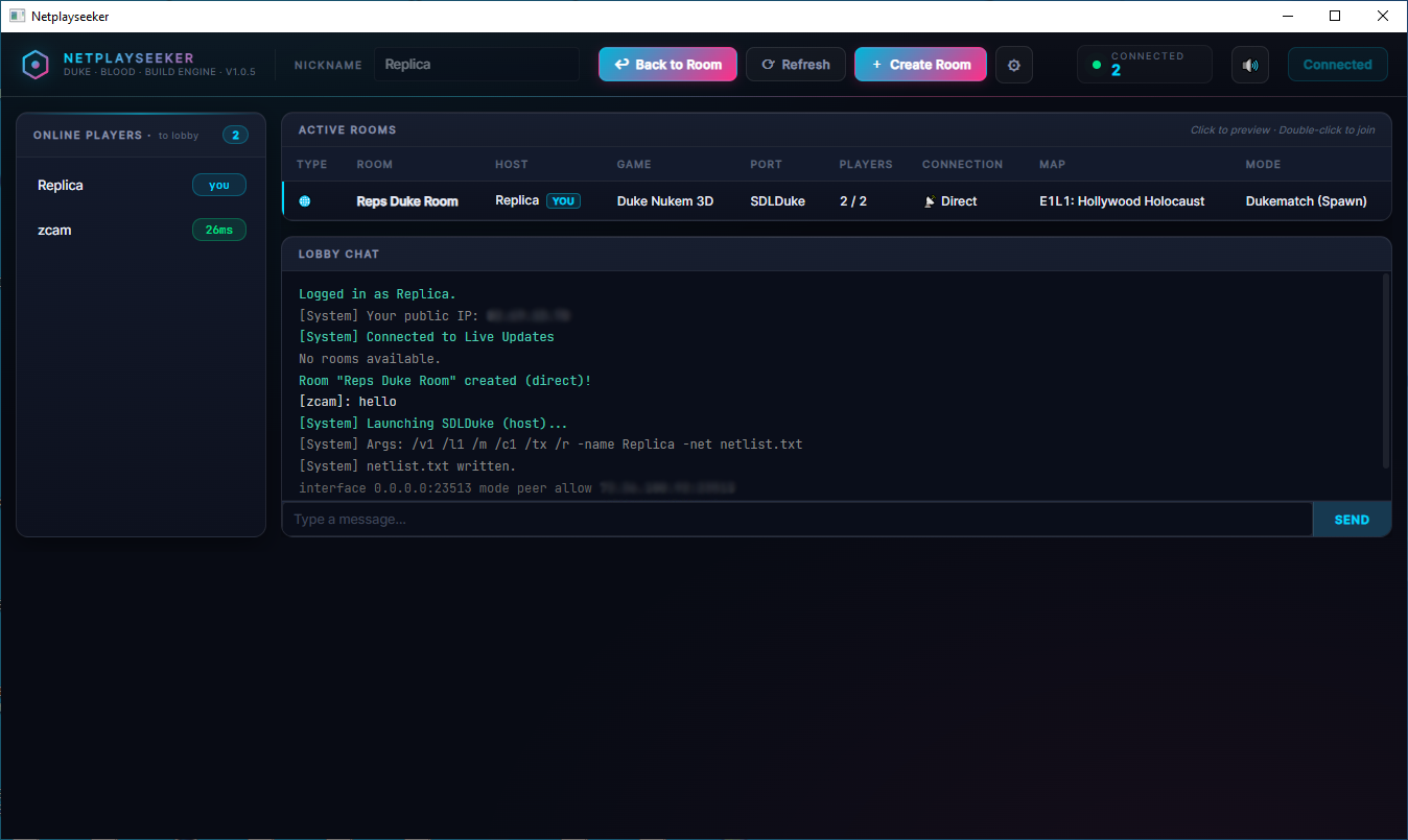 Netplayseeker ProDuke Settings